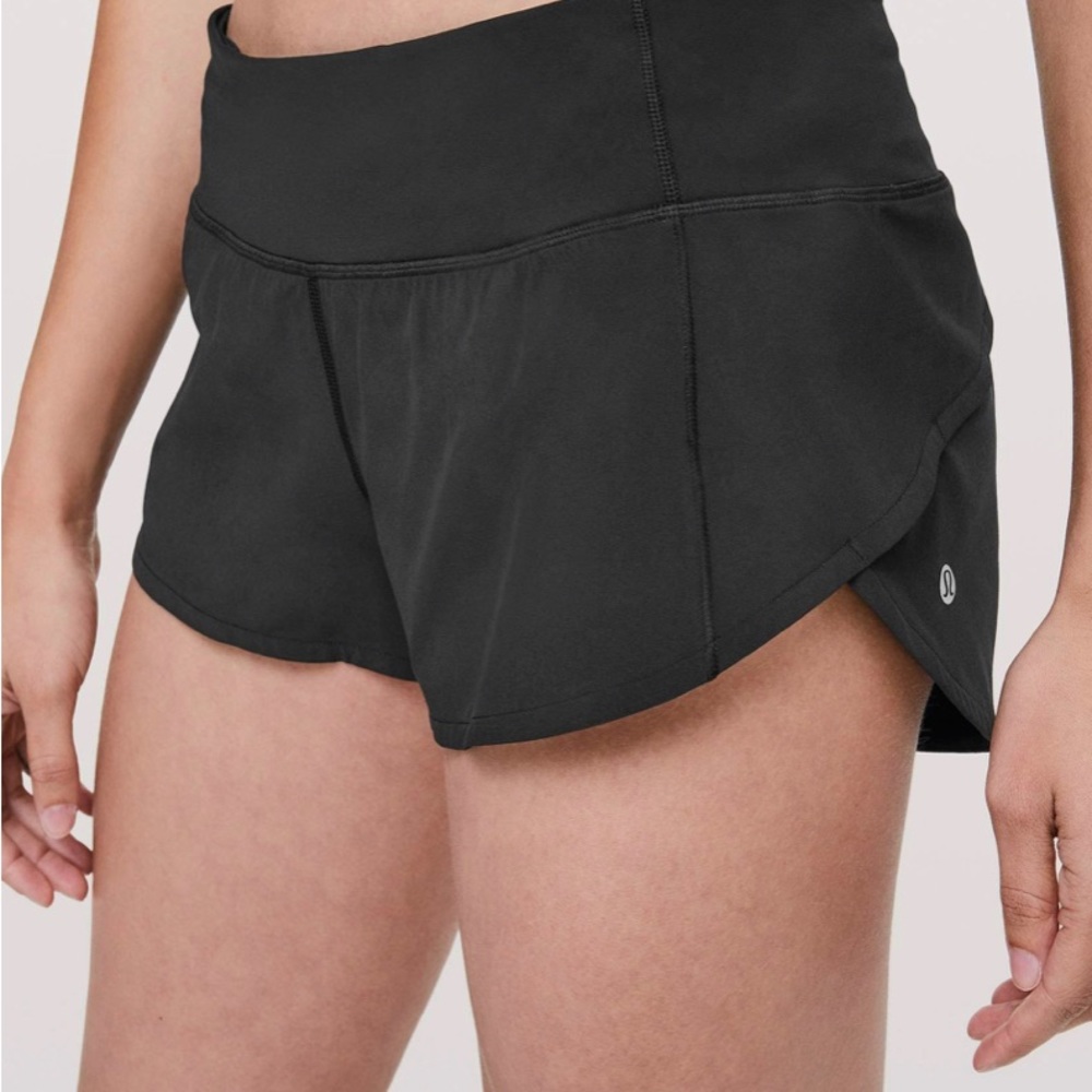 Black Lululemon Speed Up Shorts